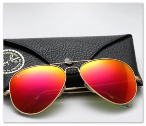 ray ban färgat glas